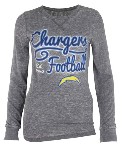 Футболка Outerstuff NFL Juniors Los Angeles Chargers Burnout, серая
