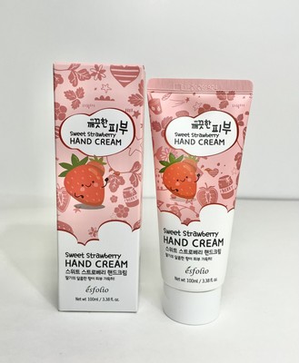 Esfolio Sweet Strawberry Hand Cream 100ml Sealed New in Box Made In Korea