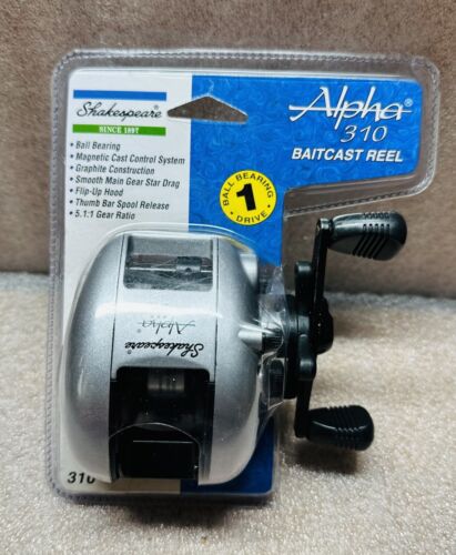 Shakespeare Model Alpha 310 Baitcasting Reel 5.1:1 Gear Ratio NEW