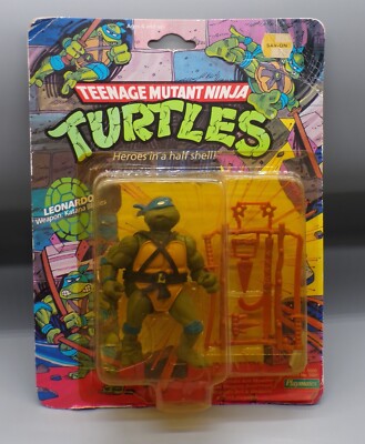 1988 Playmates TEENAGE MUTANT NINJA TURTLES Leonardo 10 BACK TMNT Leo SEALED !!!