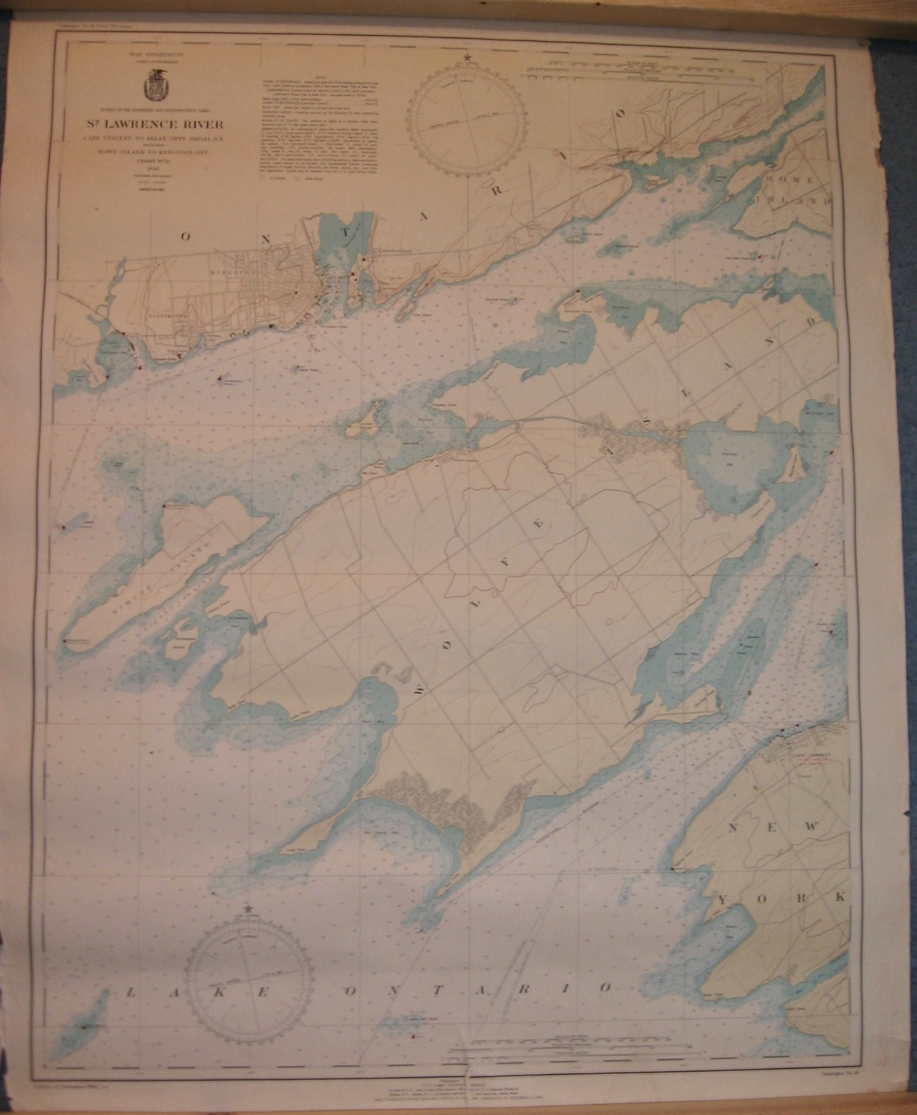 1940 Large St. Lawrence River (Map) Chart #18
