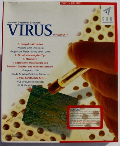 S.A.D. Antivirus Antiviren Programm | Vintage |Collector| Retro | Sehr selten
