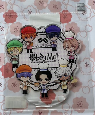 Obey Me! All members cafe version acrylic stand Eeo No tracking service