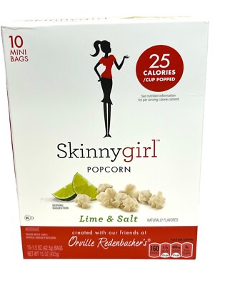 Skinnygirl Lime & Salt Microwave Popcorn 15 oz Skinny Girl