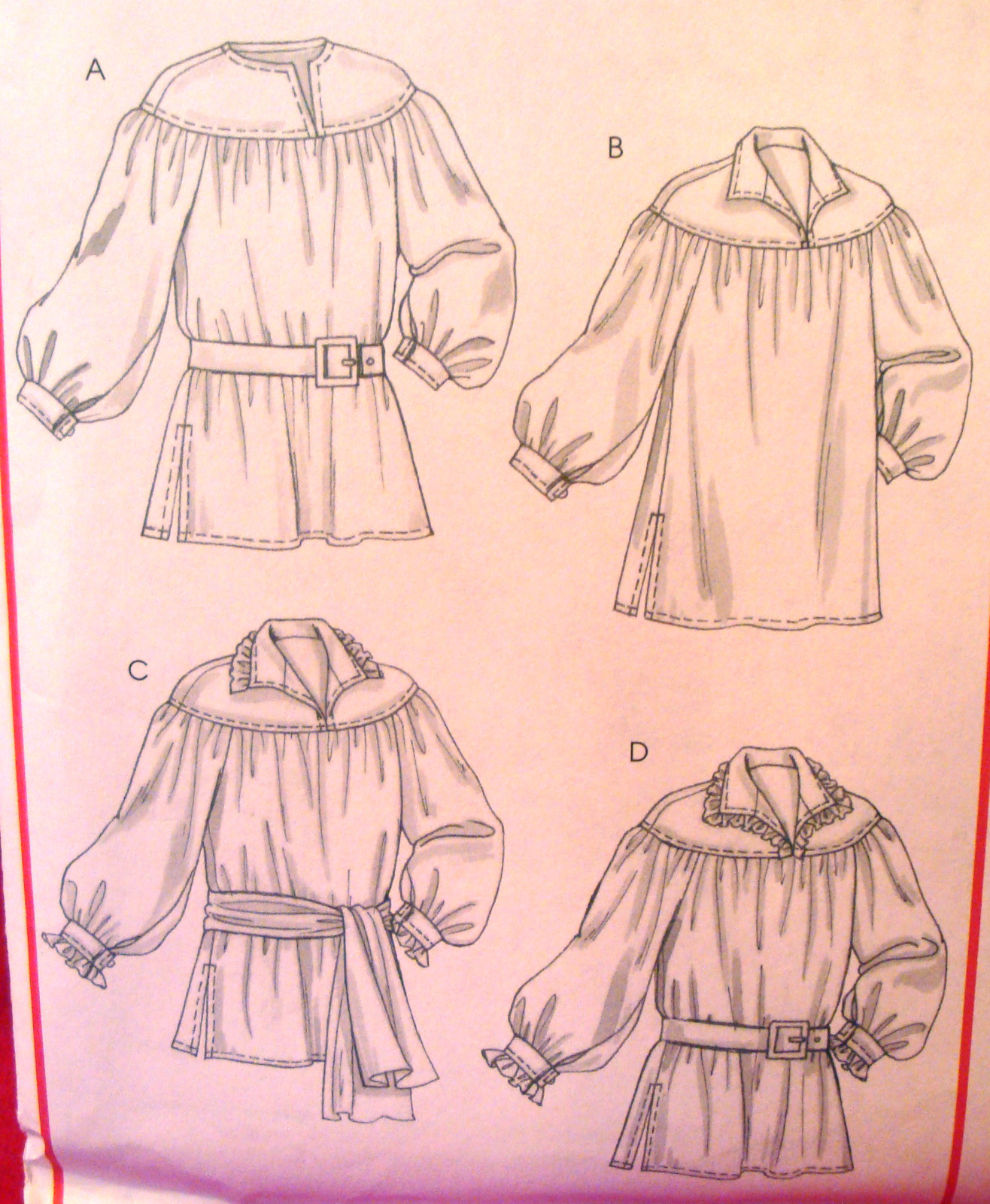 sewing-pattern-mccalls-4862-ms-mens-renaissance-poet-shirt-sash-sz-sm-lg-34-44-ebay
