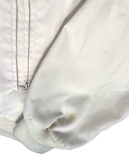 Old School Vintage Style OG Lowrider Derby White Jacket  Large