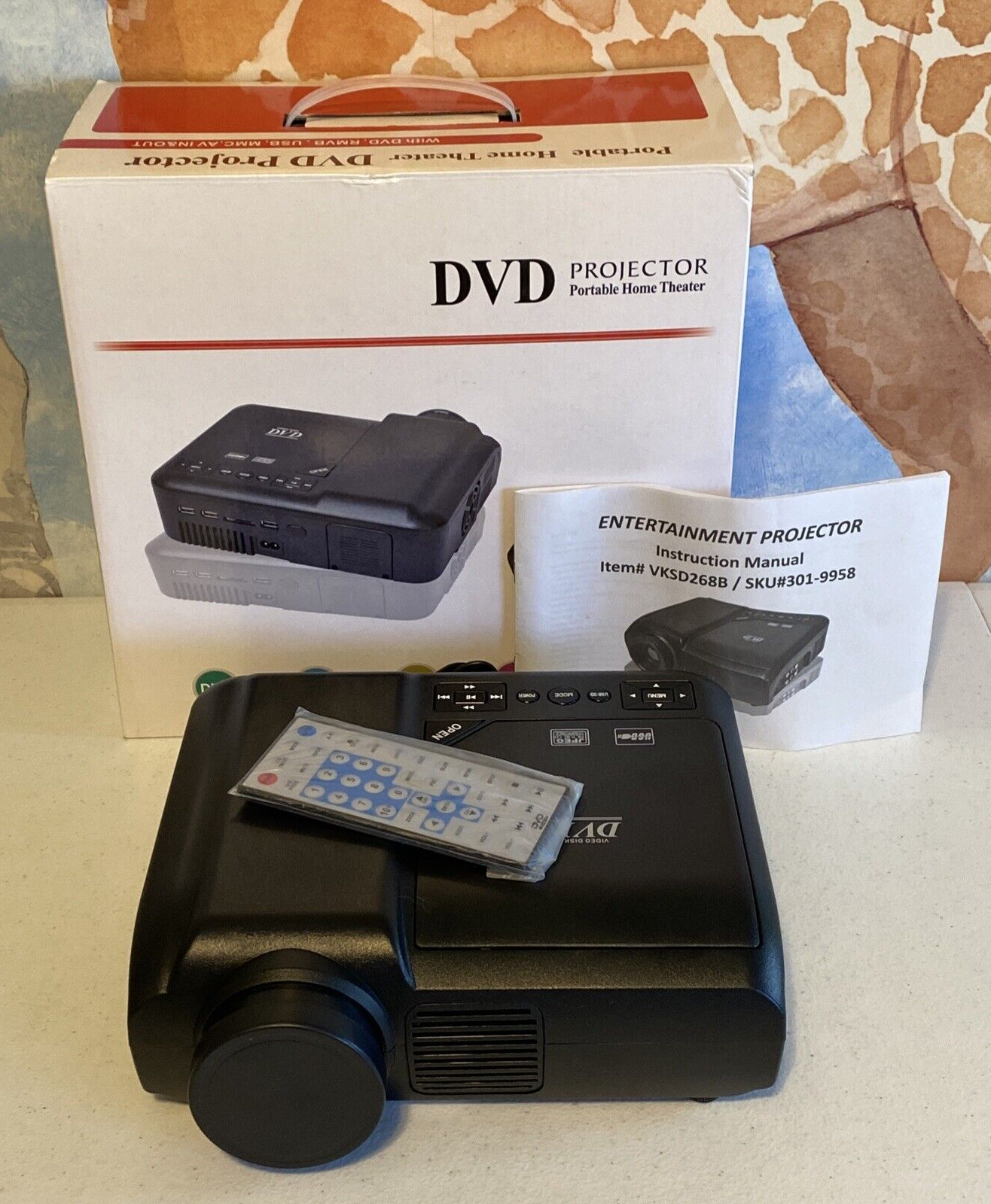Player Portable Home Theater Mp3/usb/sd Av Input Jpeg Mmc