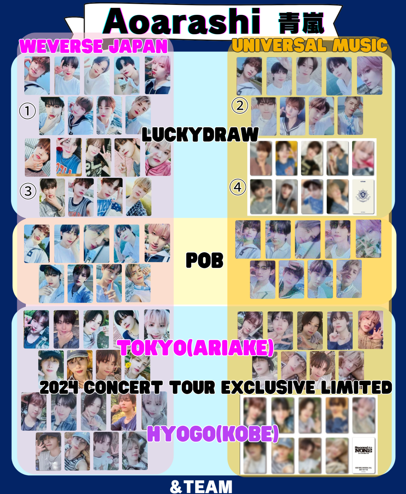 &TEAM 青嵐 Aoarashi JP 2nd Single JAPAN POB Luckydraw &TEAM 青嵐 Aoarashi JP 2nd Single JAPAN POB Luckydraw