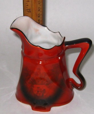 Vintage Art Nouveau Pitcher M W Co., Hand Painted Germany