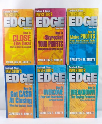 Carleton Sheets Investors EDGE Series VHS Lot Of 6 No Money DownBrand New Sealed