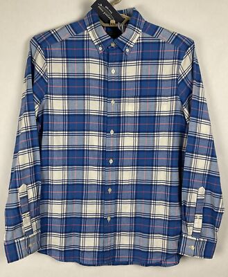 Vineyard Vines NWT Mens Plaid Island Twill Shirt Small S Classic Fit LS New