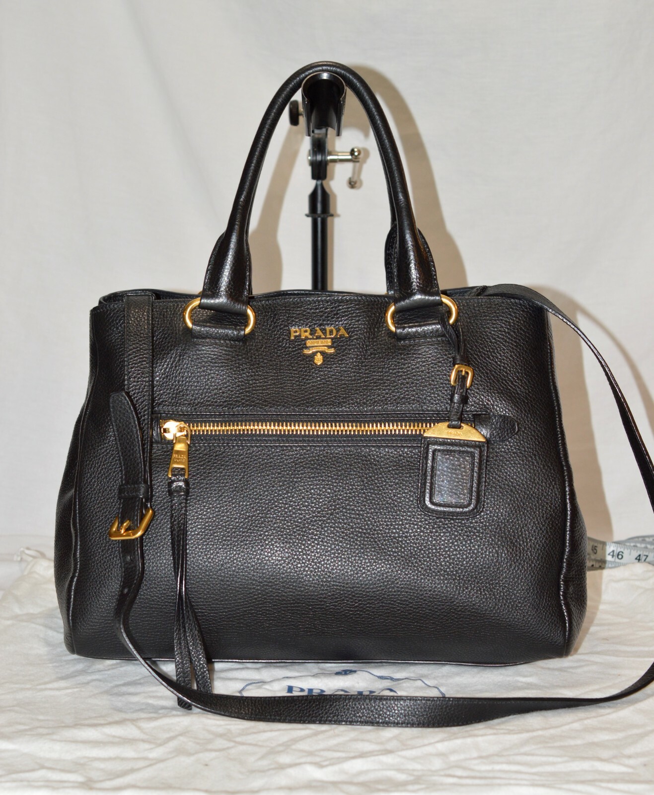 prada leather satchel