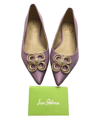 Sam Edelman Wanda Tour Pointed Toe Flat Color Lilac Haze Sz 7 New in box $150