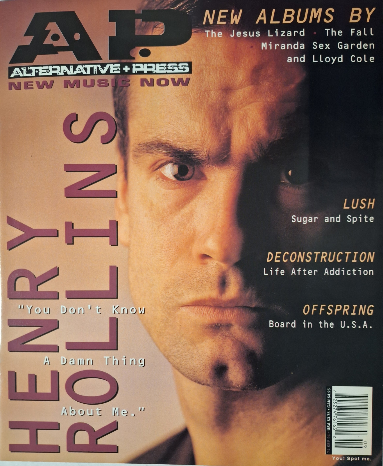 ティア Alternative Press #74 (Sep 1994)Rollins/Lush/Pale Saints