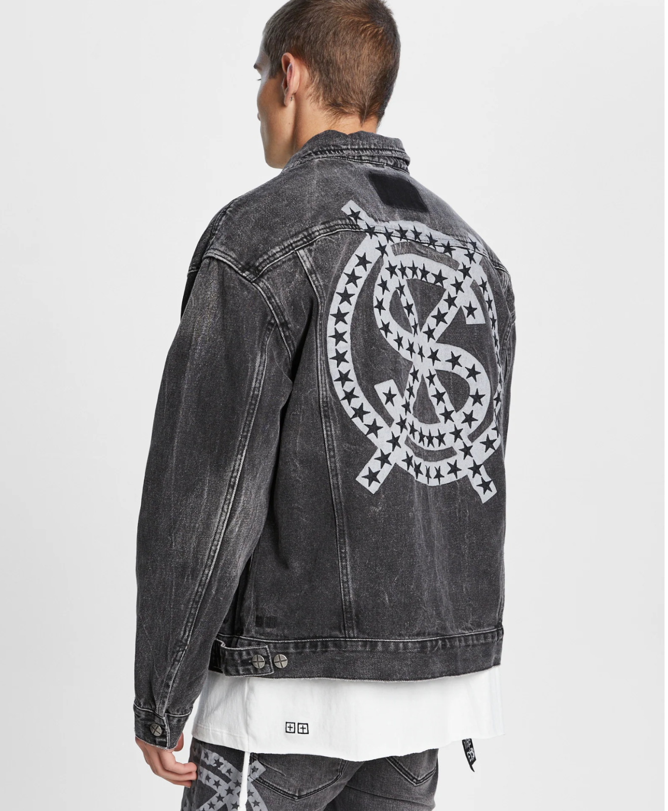 KSUBI Oh.G Jacket Paradox Star Black Denim sz Medium New Tag KSUBI Oh.G Jacket Paradox Star Black Denim sz Medium New Tag