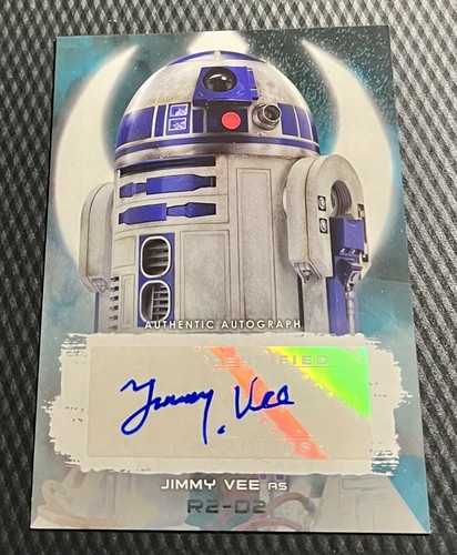 Jimmy Vee Topps Star Wars R2-D2 Authentic Pack Pulled