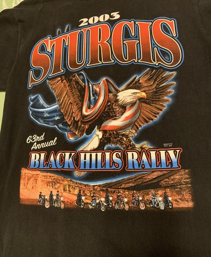 STURGIS BLACK HILLS RALLY バイカー Tシャツ L Vintage 1993 STURGIS Black Hills Rally T Shirt Size X-large
