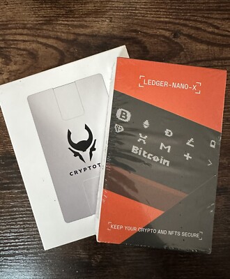 Ledger Nano X Cryptocurrency Bluetooth Hardware Wallet + Zeus Titanium Cryptotag
