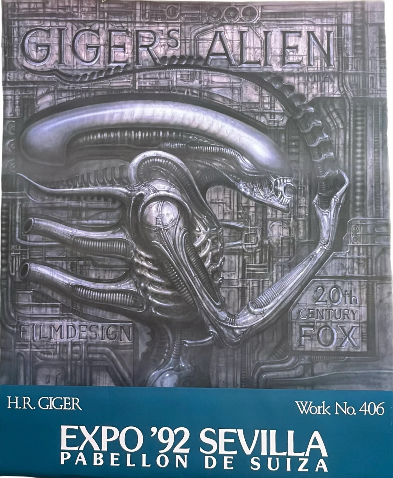 Vintage 1992 H.R. Giger's Alien Sevilla Spain Art Expo
