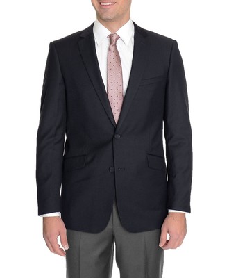 Creativo Slim Fit однотонный темно-синий пиджак на двух пуговицах