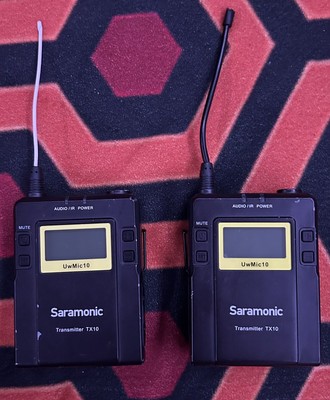 Saramonic UwMic10 TX10  2x Transmitter Packs 1x Mint 1x Good