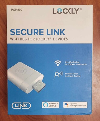 Brand New! Lockly Secure LINK Wi-Fi Smart Hub (PGH200) For LOCKLY Devices
