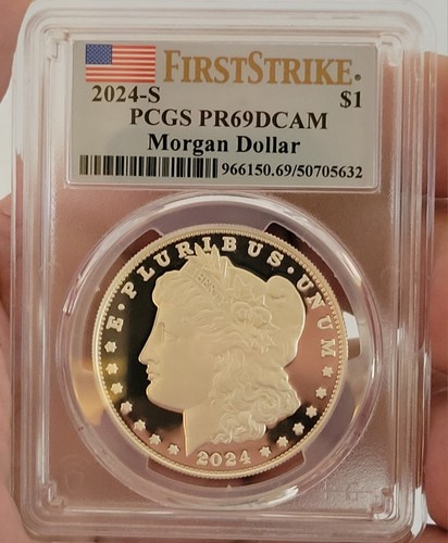 PCGS PR70DCAM 最高鑑定 2024-S モルガン 特別記念硬貨 2024-S Morgan First Strike Silver Dollar PCGS PR69DCAM - US