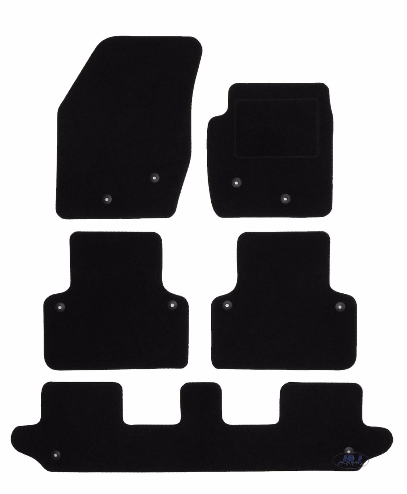 Quality FULLY TAILORED Black floor Car Mats for VOLVO XC90 mk1 0214 7