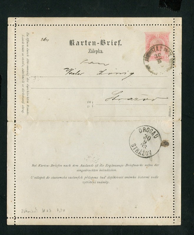 ÃSterreich Kartenbrief K23 