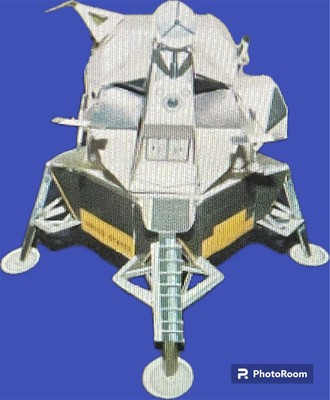 Gulf Oil inc Apollo Lunar Module LM Kit Model RARE 1960s Promo w/ Inst. Vintage