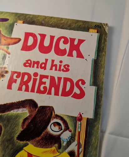 Vintage 1980 Little Golden Book - The Little Book & Duck and his Friends