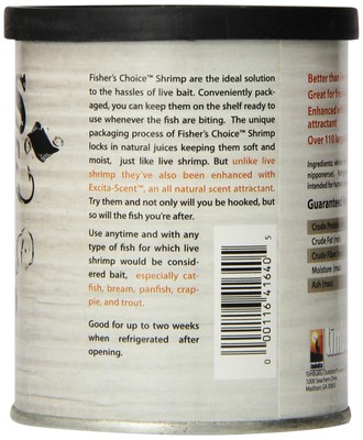 Timbuktu Outdoors Fisher's Choice: Shrimp, 70 g / 2.5 oz
