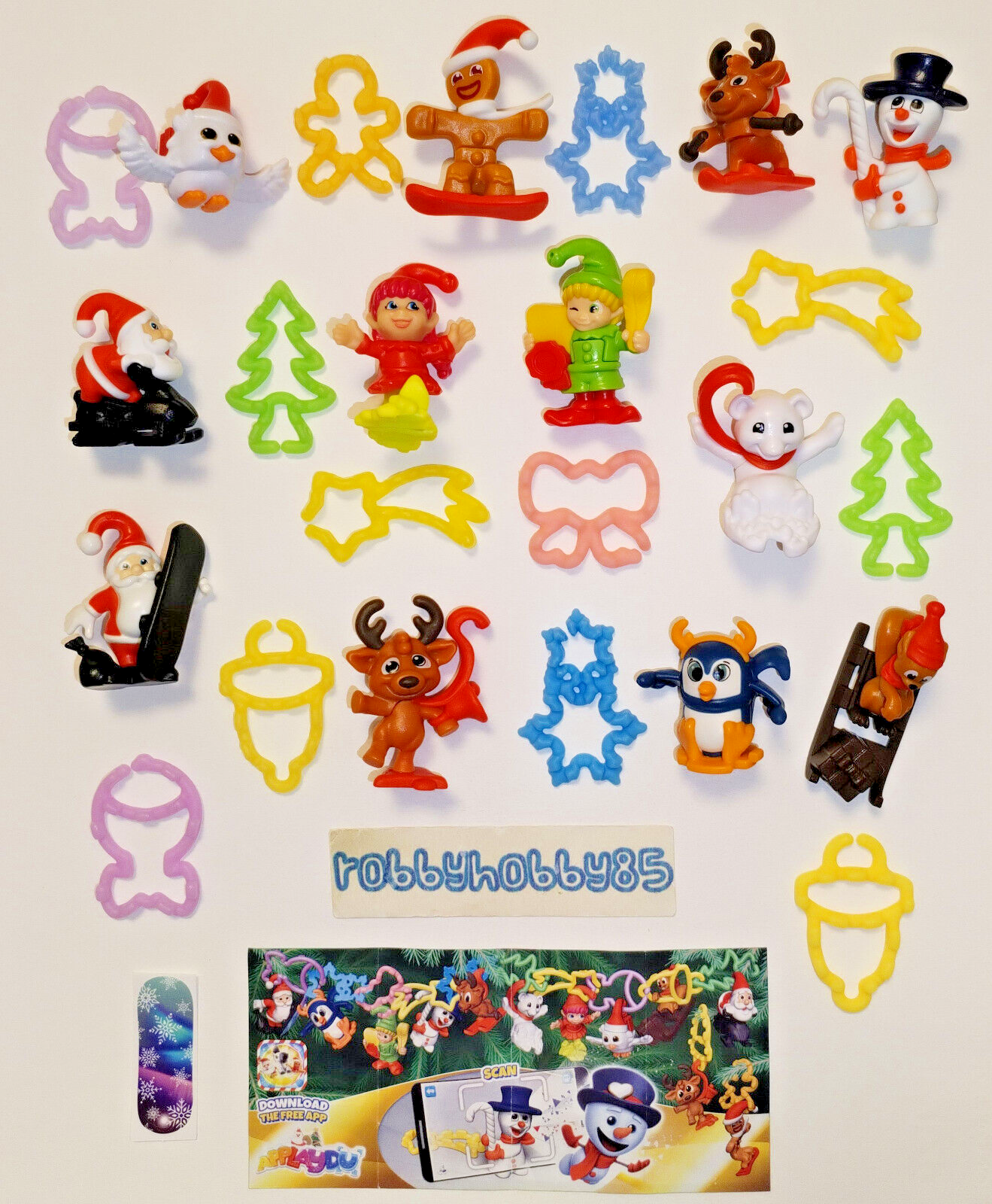 SERIE COMPLETE NOËL 2024 (VQ252 - VQ263) AVEC 12 BPZ KINDER