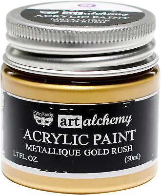 Prima Marketing Finnabair Art Alchemy Acrylic Paint 1.7 Fluid Ounces-Metallique