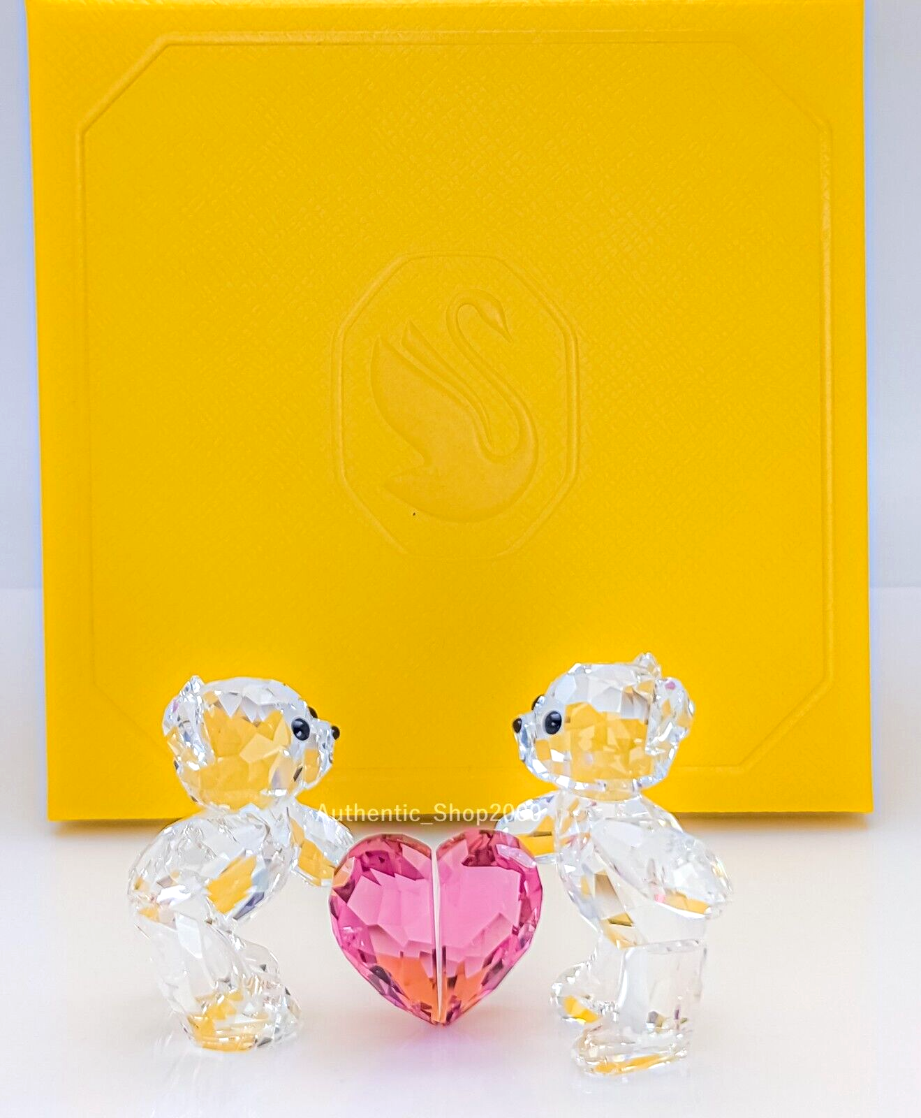 New 100% SWAROVSKI Crystal Kris Bear A Perfect Match Figurine