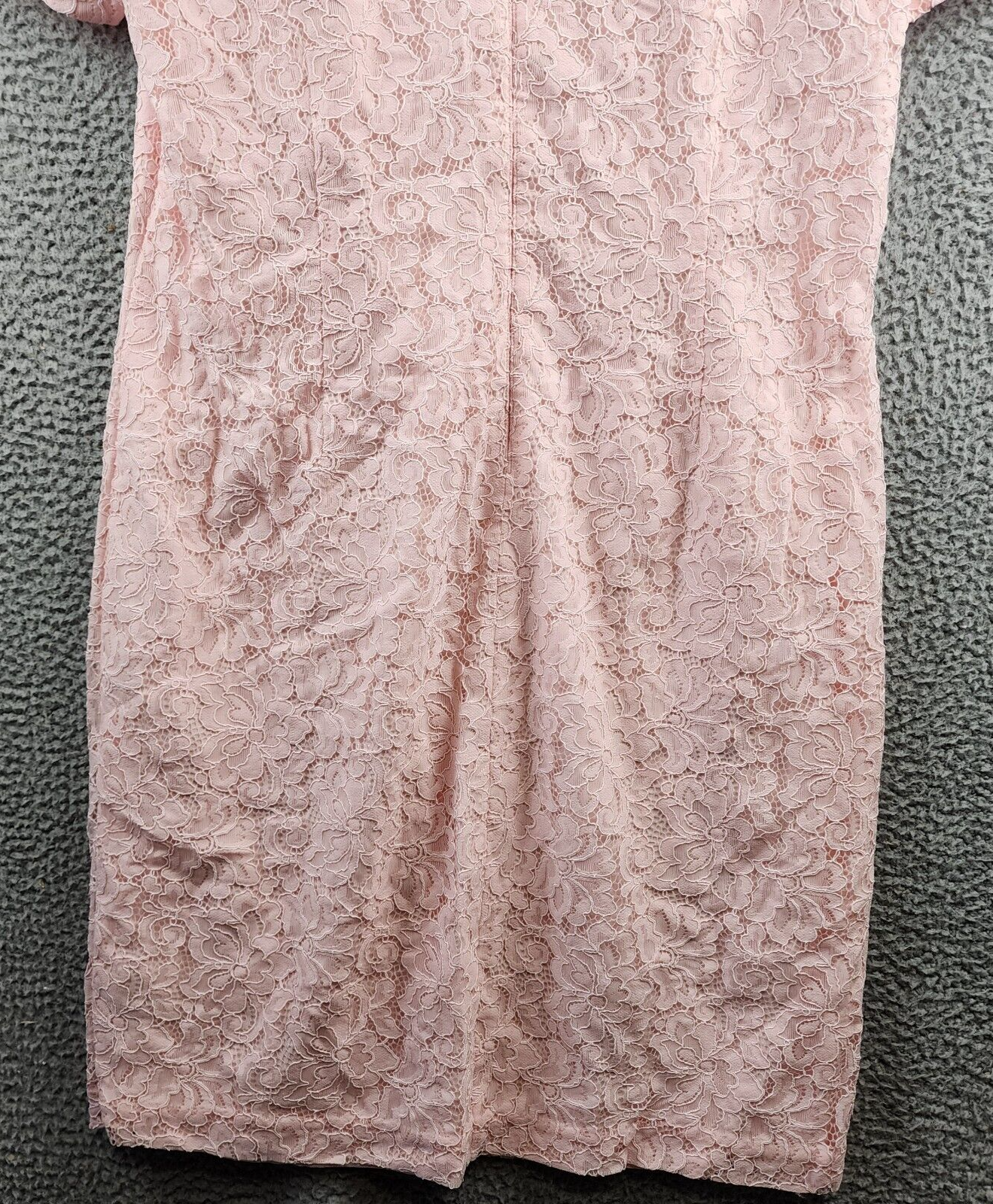 Lauren Ralph Lauren Floral Lace Sheath Dress Women's 18 Oink Opal Short Sleeve - Picture 13 of 14