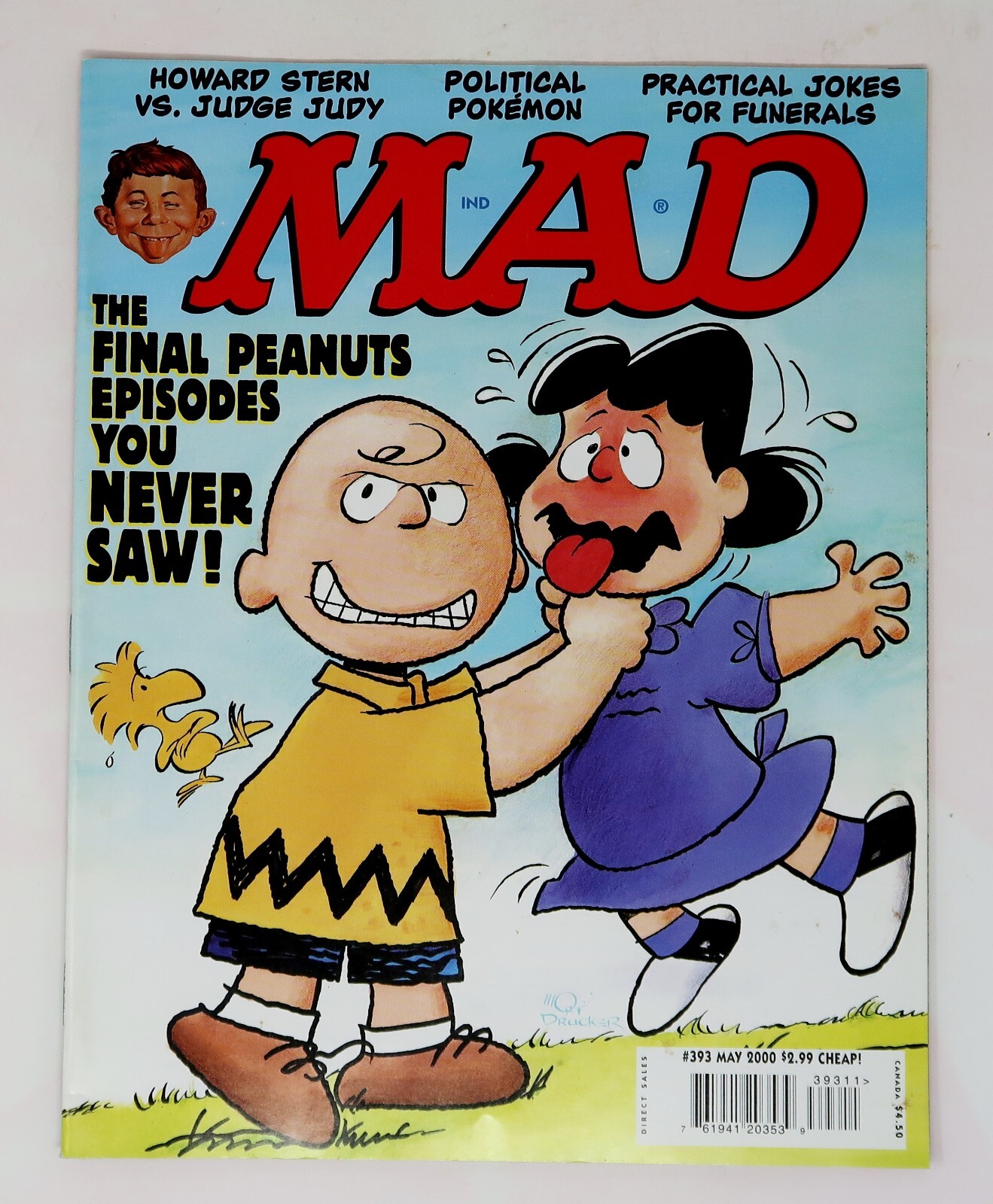 May 2000 #393 MAD Magazine, Final Peanuts Episodes, Charlie