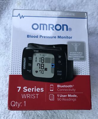 Omron 7 Series BP6350  Wrist Blood Pressure Monitor - Multicolor,New,Sealed