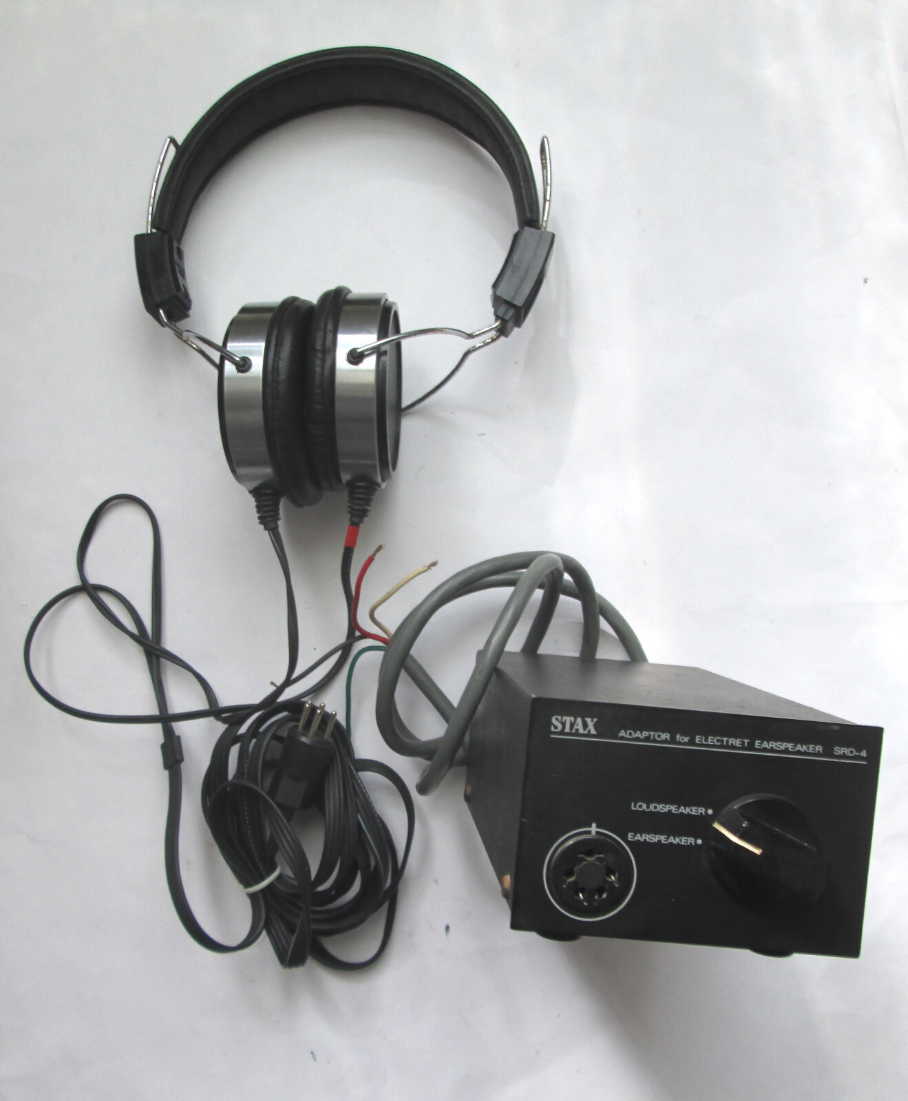 Stax SRD-4 Adaptor + Electret Ear Speaker SR-40 Headphones