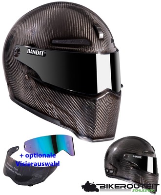 BANDIT Helm ALIEN 2 II CARBON Integralhelm Motorradhelm bzw. Visierauswahl