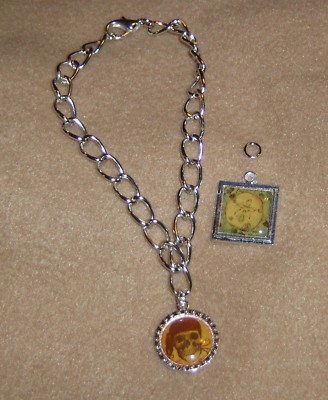 Creative Imaginations Charm Bracelet w/ Pirate Charm & Sand Dollar Charm