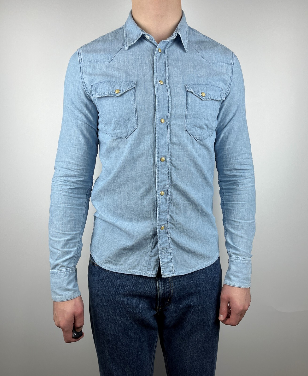 【ゲリラSALE】【美品】Nudie Jeans jonisデニムシャツ Men's Nudie Jeans Jonis Denim Shirt Snap Size M Blue | eBay
