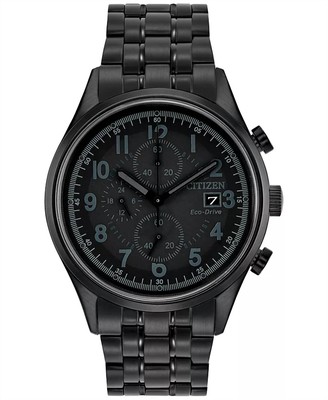 Pre-owned Citizen Men's Eco-drive Chronograph Watch In Black - Size One Size