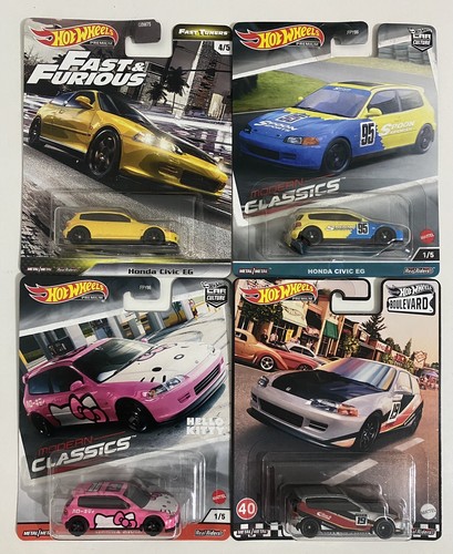 HOT WHEELS Honda Civic EG Boulevard Fast & Furious Modern
