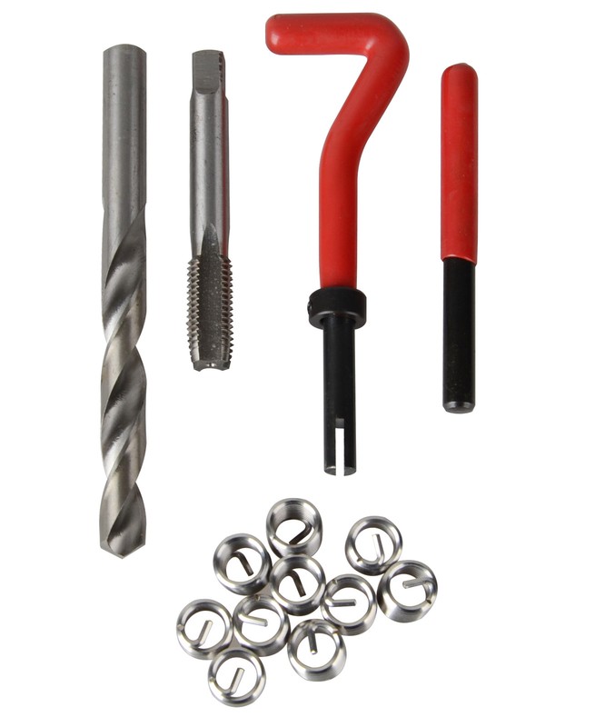 131 Piece Helicoil Type Thread Repair Kit M5 M6 M8 M10 M12 Twist Drill
