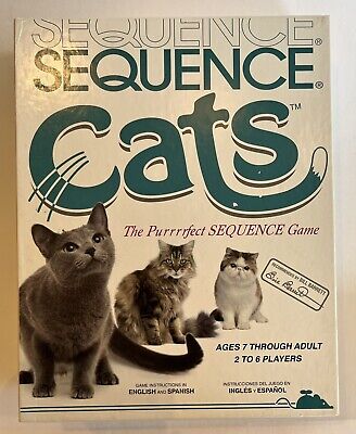 SEQUENCE CATS Board Game - Complete with Instructions by Jax