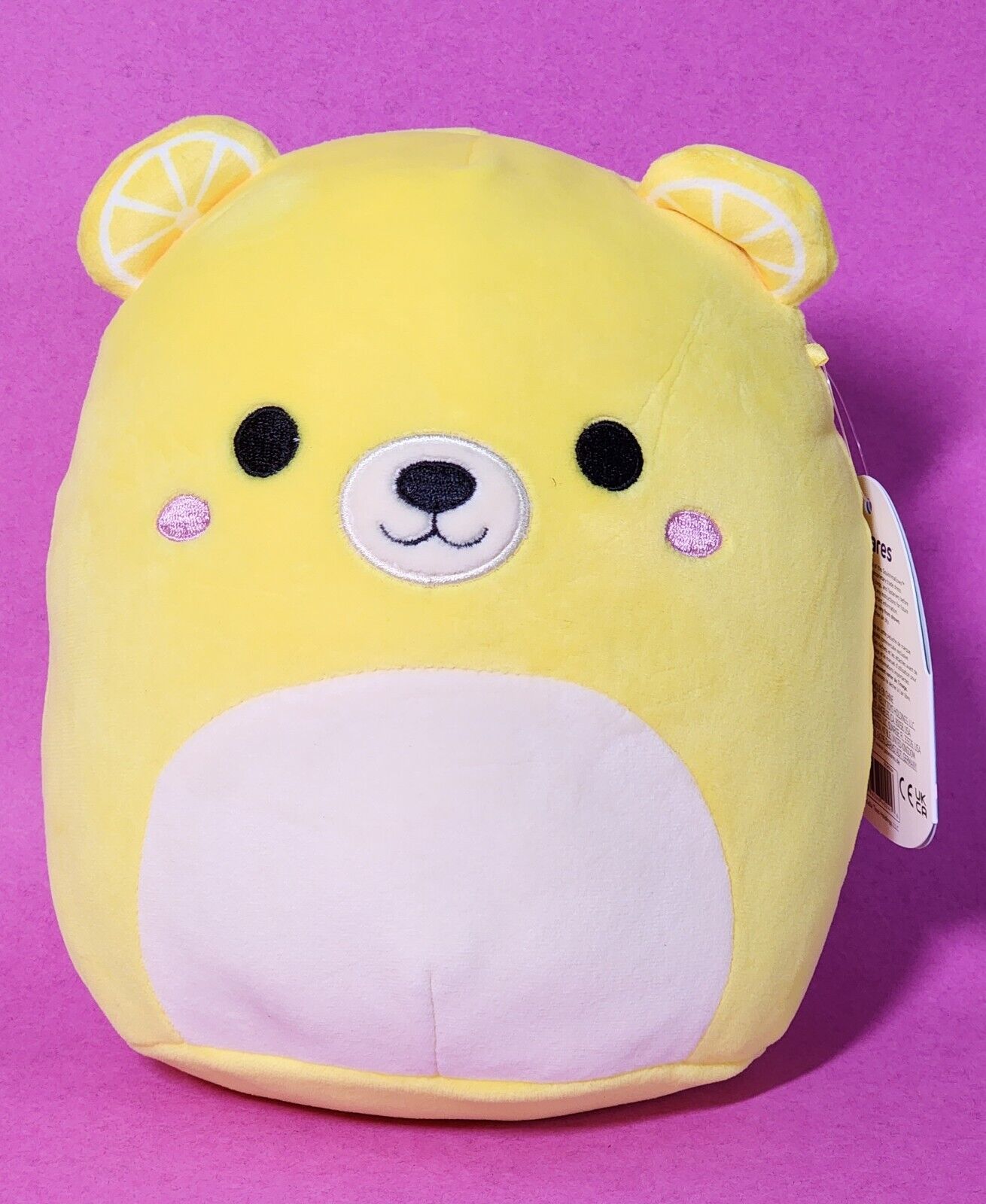 Squishmallows Belton the Yellow Lemon Bear 8 Squishmallows Belton the Yellow Lemon Bear 8