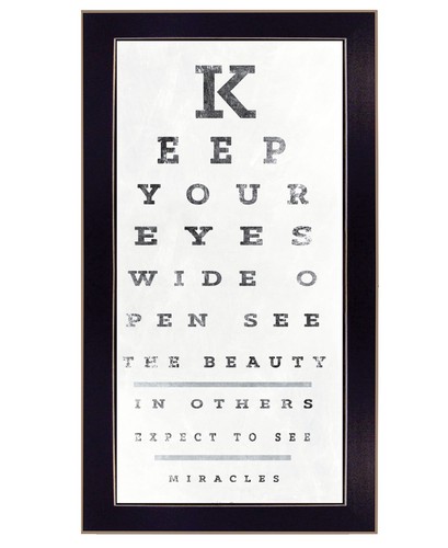 Eye Chart II 4 Настенные принты в черной рамке