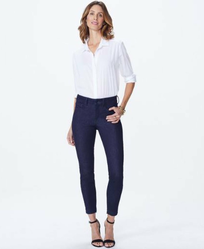 NYDJ Not Your Daughters Jeans Alina Ankle Mid Blue Stretch UK 10 //US4 UK12 US6