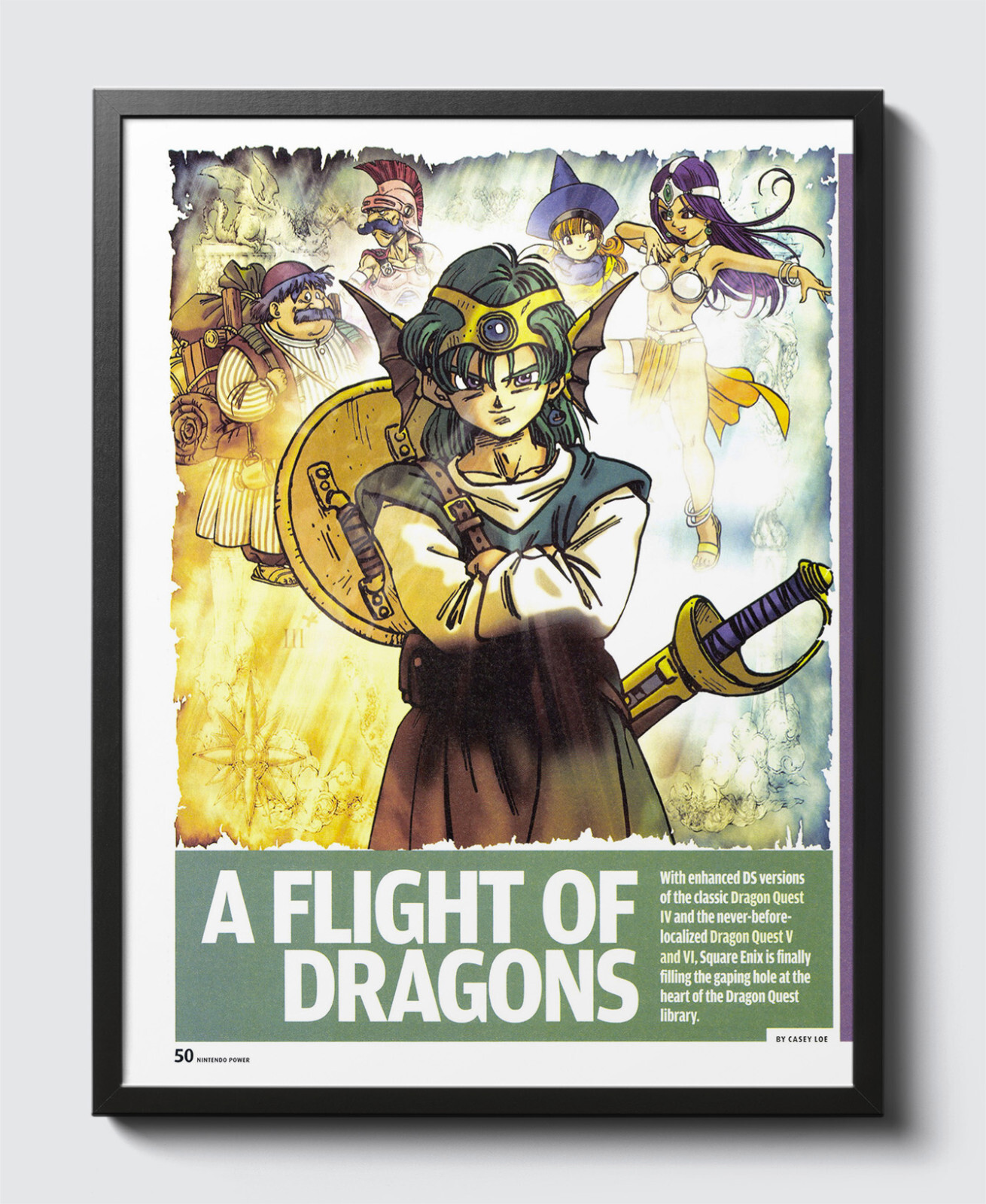 ドラゴンクエストIV ポスター 激レア】ドラゴンクエスト4 ドラクエ4 鳥山明 ポスター A2サイズ